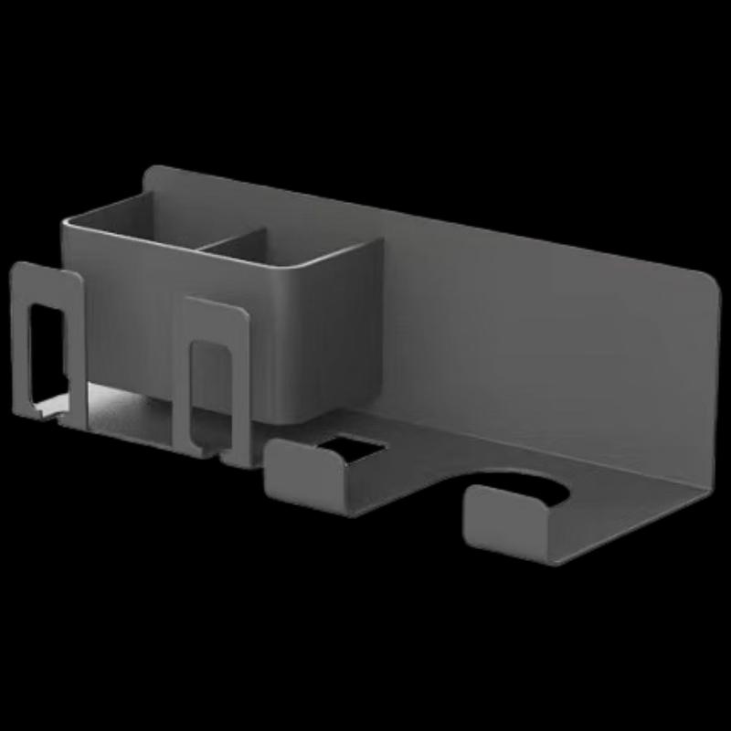 

Wall-Mounted Toothbrush and Hair Dryer Holder Dual Slot