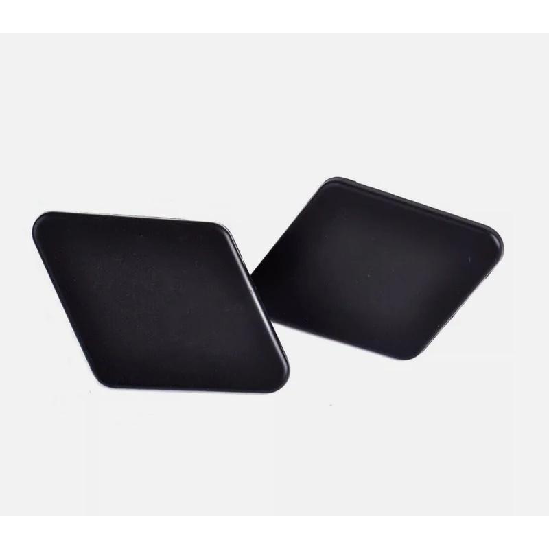 2pcs Bumper Headlight Washer Nozzle Cover Cap Black For BMW 3 Series E90 2005-09 Left 61678031307+Right 61678031308