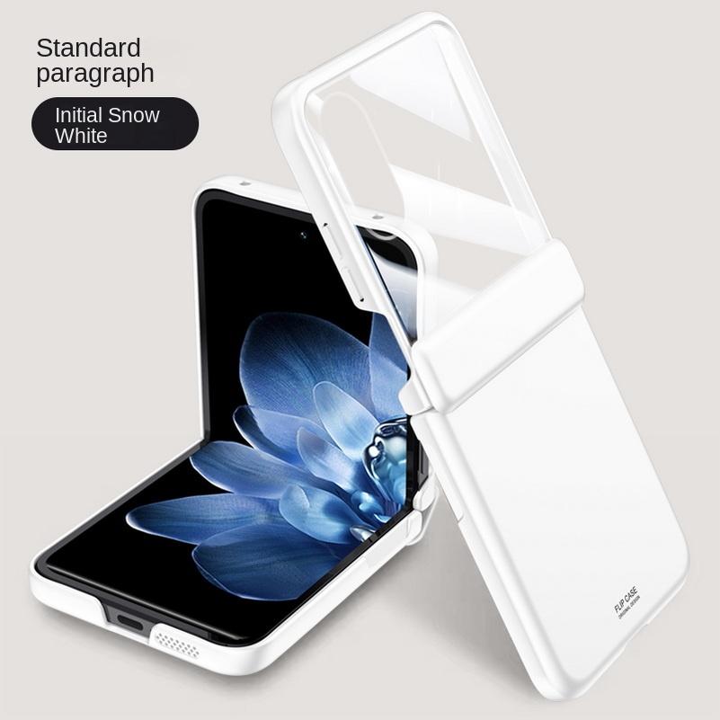 

With Tempered Glass Flim Protective case For Xiaomi Mix Flip MIX FLIP Spring Hinge Full Camera protect Cover For Xiaomi Mix Flip