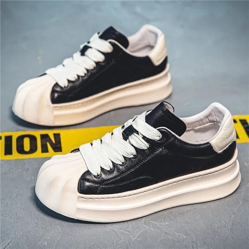 

Мужские кроссовки для ходьбы, мужская повседневная обувь, модные брендовые кожаные спортивные мужские кроссовки, обувь для мужчин, дизайнерская мужская обувь на платформе 44