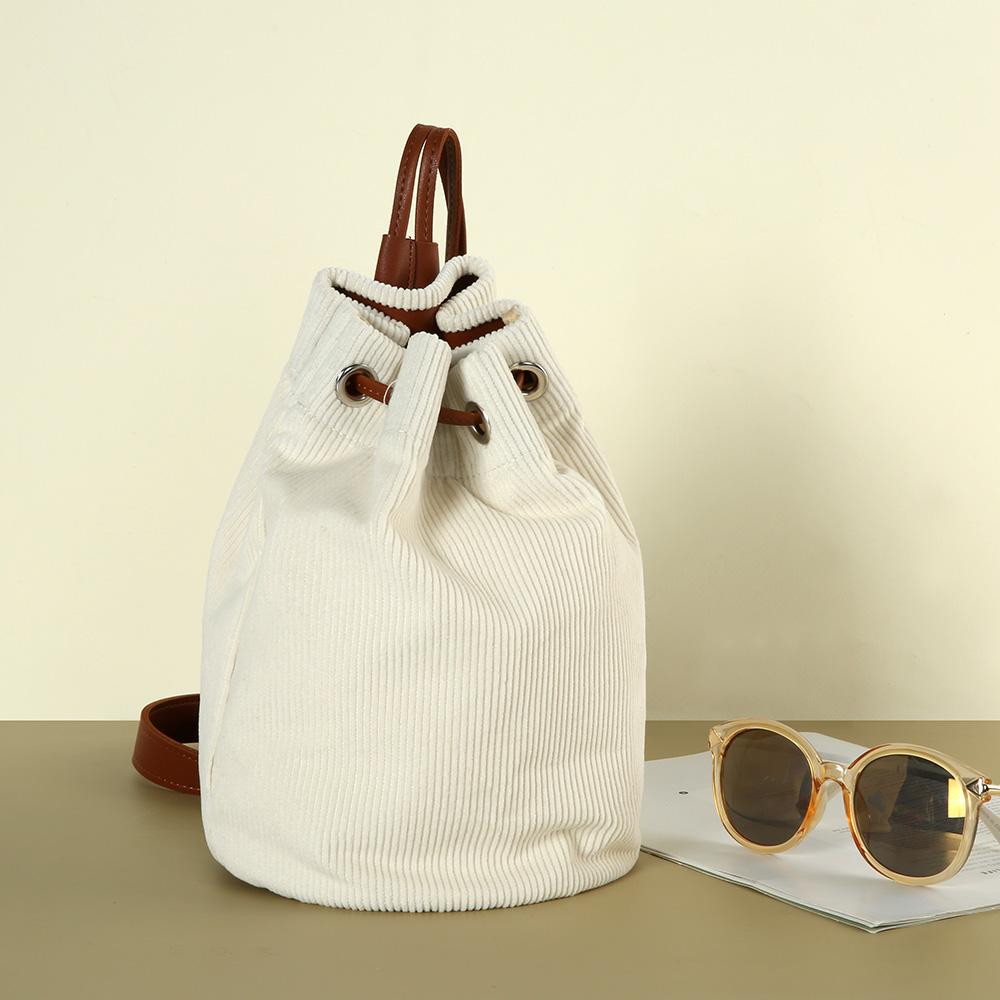 Olivia Pop OP_M2306 Corduroy Sling Bucket Bag