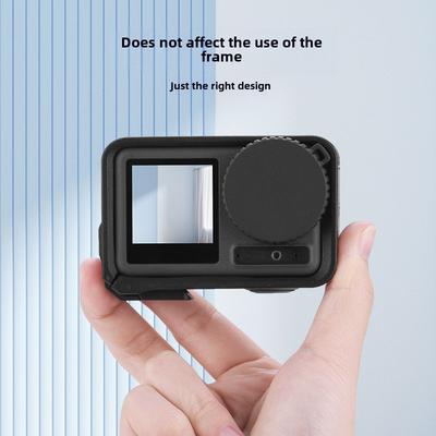 Applicable To DJI OSMO ACTION4/3/5Pro Lens Cover, Sports Camera Silicone Protective Cover Accessories