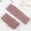 Protable Fingerless Wool Wrist Gloves Half Mitten Exposed Finger Knitted Wool Glove
