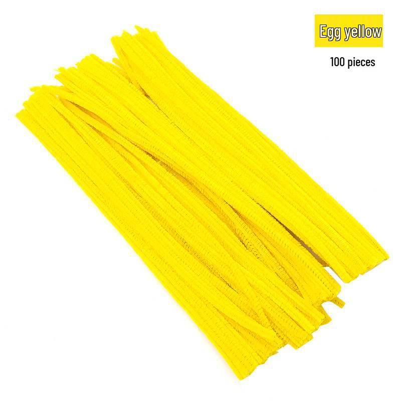 Encrypted Pipe Cleaners: Dense, Thickened 8mm White Strips with Mixed Colors for Handmade DIY Bouquets