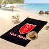 Asciugamano da Spiaggia Personalizzato Hull KR, Stampa il Tuo Nome Testo Asciugamano Leggero Assorbente per Nuoto Viaggio