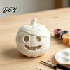 DIY Craft for Kids 3D Printed Halloween Mummy Figurine, Blank Paintable Bandage Ghost Pumpkin Statue, Statue Mini Desktop Ornament Window Yard
