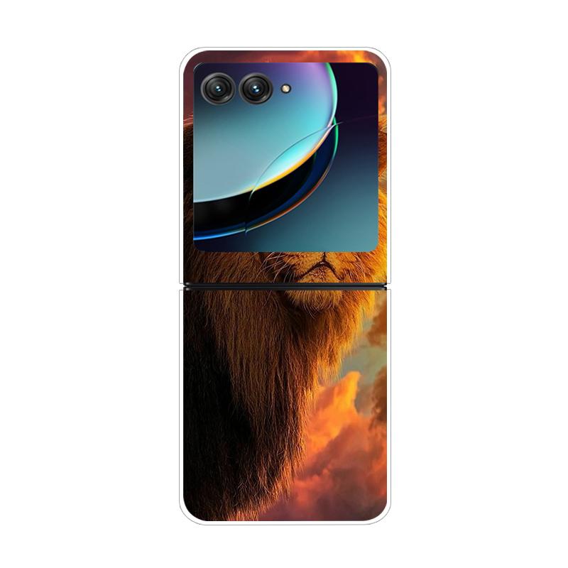 Dla Motorola Razr 40 50 Ultra 5G Przezroczyste Etui Razr40 Razr4 Twardy PC Przezroczysty Tylny Pokrowiec na Telefon Dla Motorola Razr+ Etui