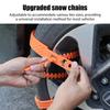 20/10pcs Snow Chain Widen Thicken Car Tire Crawler Type Plastic Anti-skid Chain Winter Wheel Tyre Anti-Slip Ties Emergency Tools