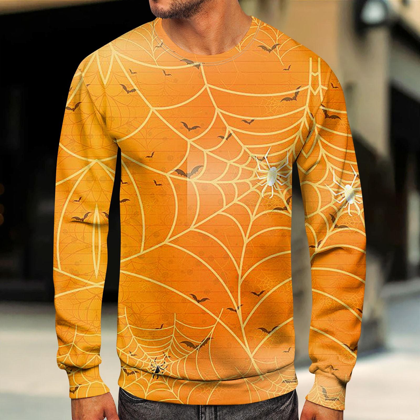 

Мужская толстовка с принтом на открытом воздухе, свободная с длинными рукавами и этническим принтом M жёлтый