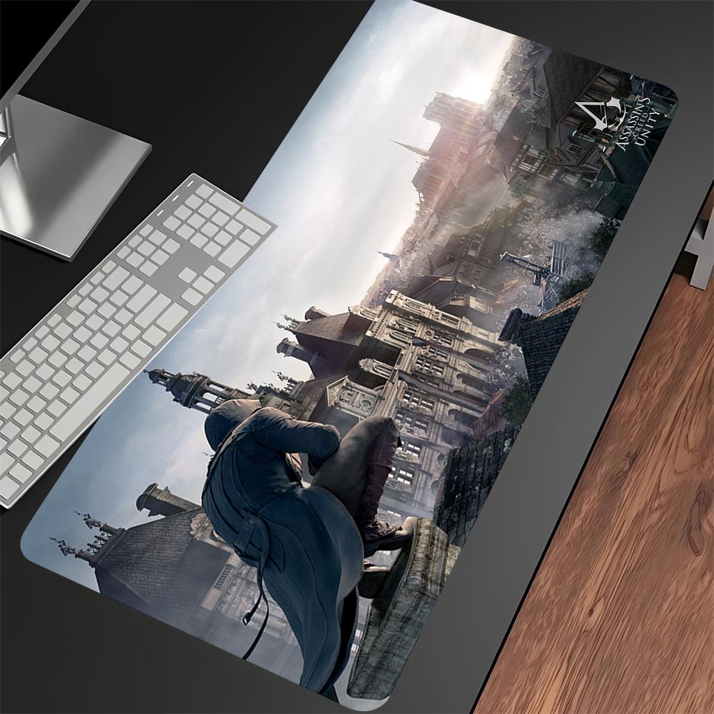Game Assassin S Creed Mouse Pad Cartoon Lockedge Large Gaming Pad Computer Gamer Keyboard Mat Nonslip Mousepad PC Big Desk Mats