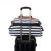 Canvas Travel Bag Men's PU Outdoor Luggage Travel Fitness Storage Bag Large Capacity Tote Bag