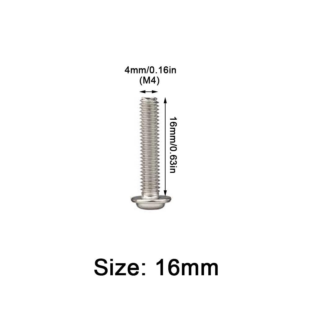 10PCS Round Head Screw PWM Screws Pan Washer M3 M4 Stainless Steel Cross Screw