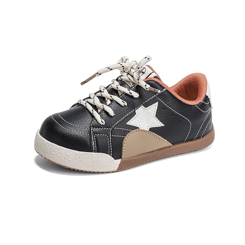 

Luxury Children Shoes Girls Sneaker Autumn Low Top Lace Up Kids Boy Casual Sneaker Classic Dress Sports Shoes for Girls 37 чорний