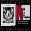 Japanese Traditional Tattoo Waterproof Sticker: Men's Long-lasting Floral Arm Pattern.