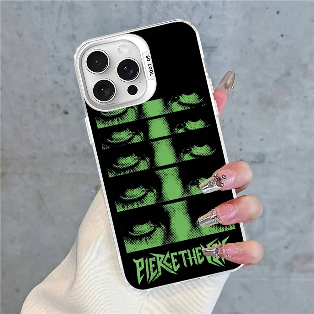 

P-Pierce The Veil Band Phone Cases For iPhone 17 16e 15 14 13 12 11 Plus Pro Max ProMax Colorful Covers iPhone 14pro max
