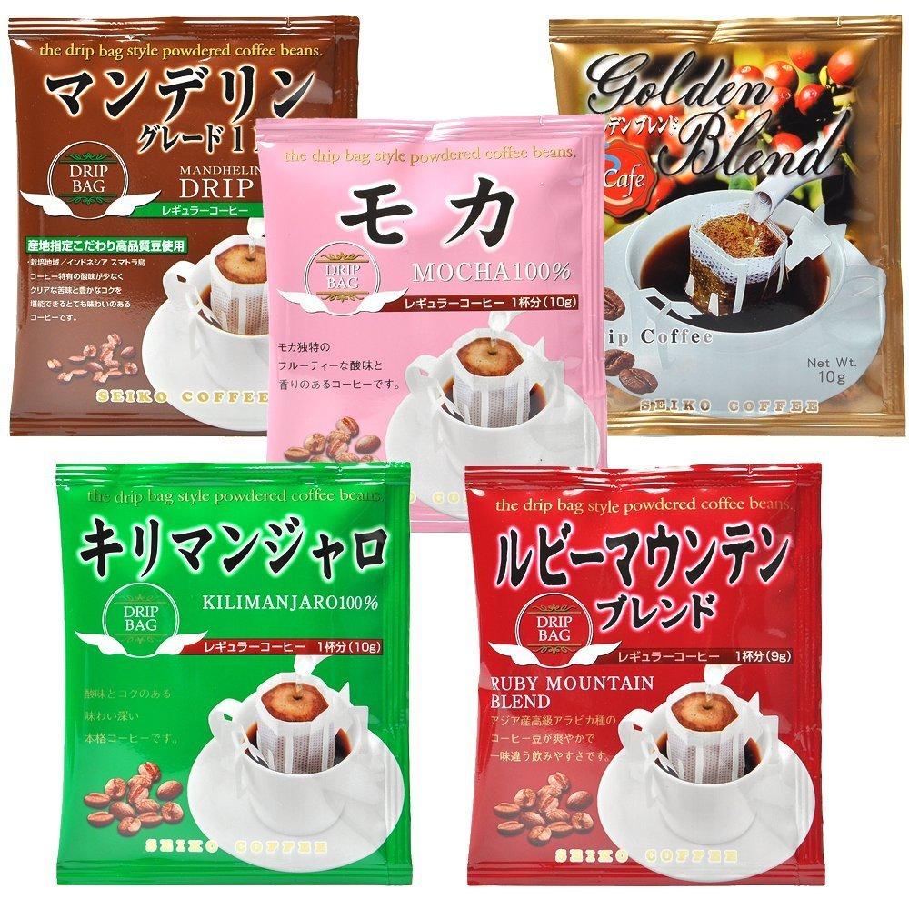 Seiko Coffee World Drip Coffee Travel, 5 Bags X 4 Packs