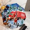 Christmas Gift Halloween Theme Bear Truck Coca Cola umbrella is suitable for all seasons, including home travel and outdoor activities Y26