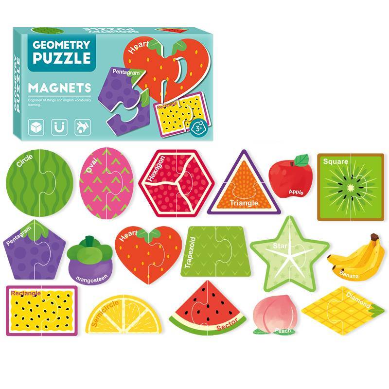 Fruits Shape Magnetic Puzzle For Kids With Abc Letter Learning And Diy Fun