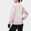 Li Ning Fitness Series Solid Color Round Neck Knitted Pullover Sweatshirt Women Sweatshirt Lotus-Pink-Purple AWDU110-5