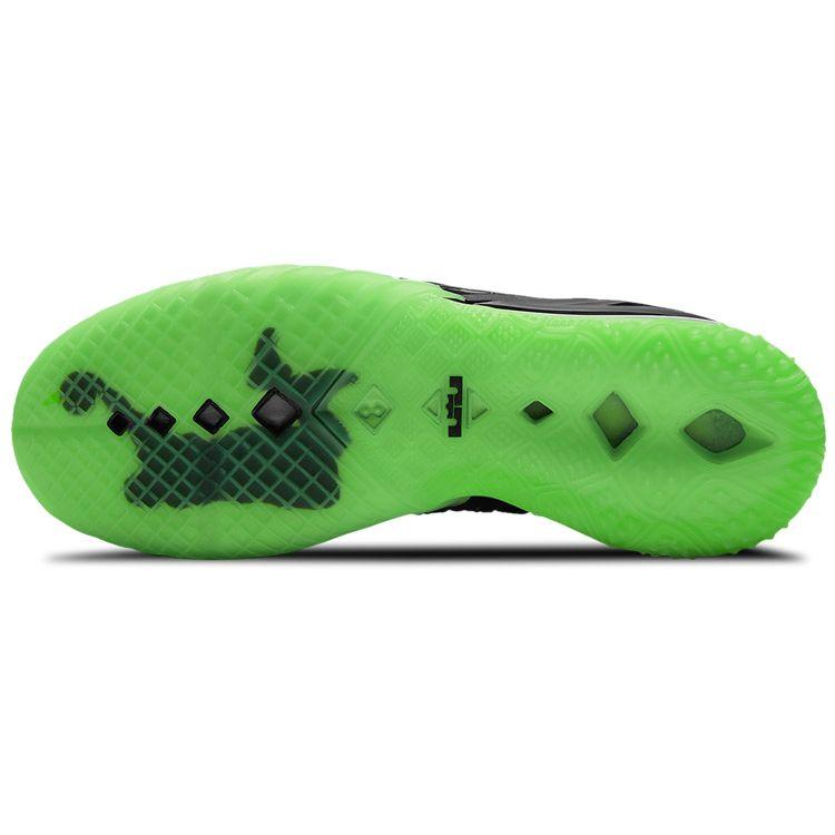 Nike LeBron 18 Dunkman Sneakersy Unisex Czarne Elektryczno-Zielone CQ9283-005