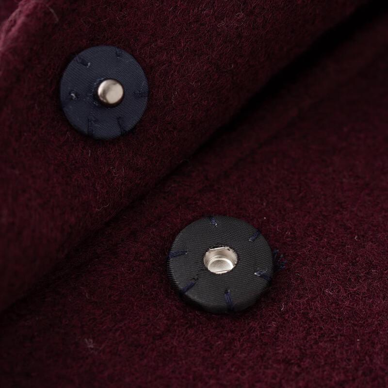 Sinuofu Women's Wool Blend Lapel Coat