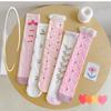 Children's Knee Length Cotton Socks Baby Girls Long Tube Socks Soft Stockings Flower Pattern for School Uniforms
