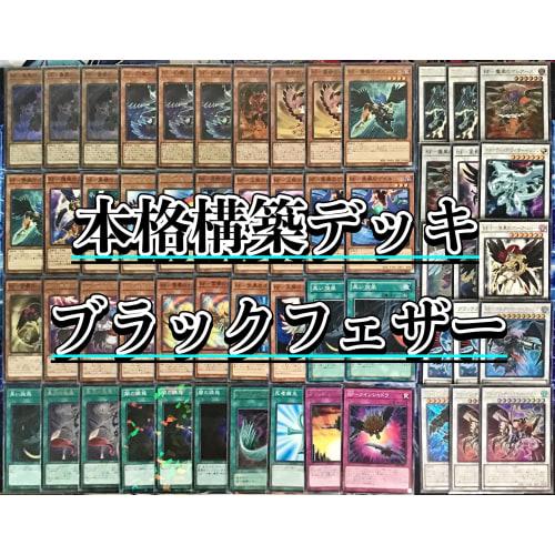 Fully Constructed Black Feather Deck with Main, Extra, and Double Sleeves, Including Poison Wind Simoun, Full Armored Wing, and Black Feather Assault