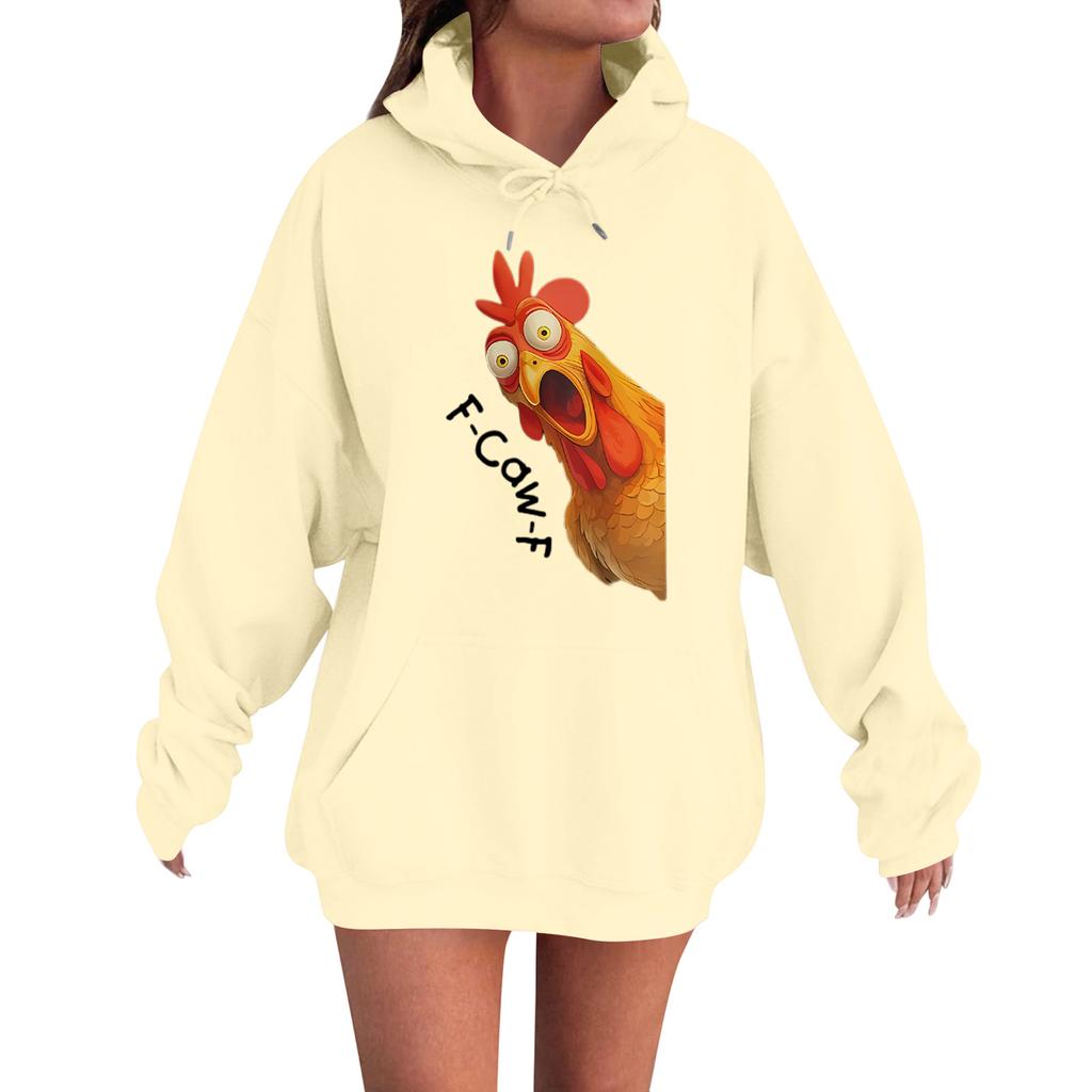 Women's Fashion Casual Long Sleeve Loose Printed Sweatshirt