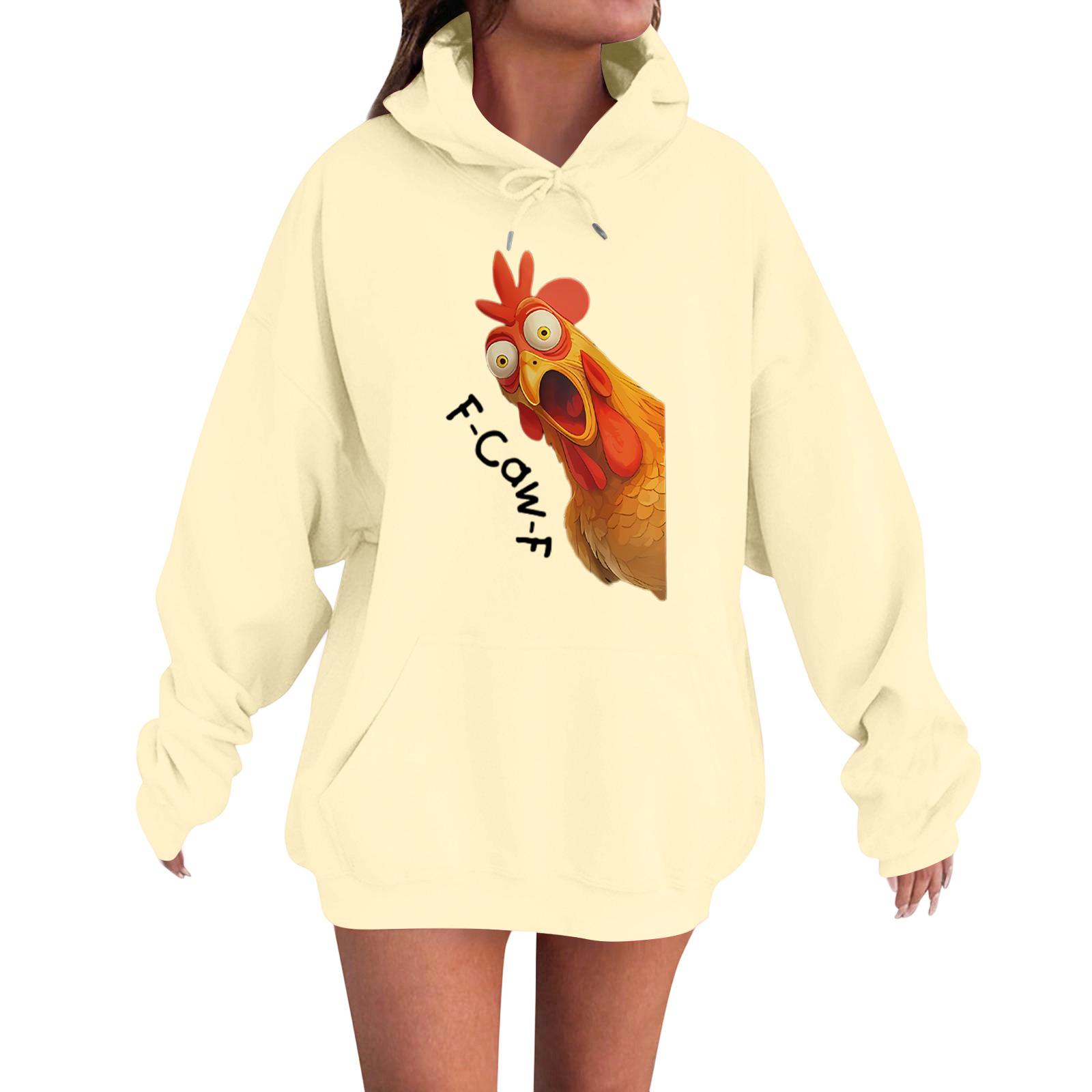 

Женская модная повседневная толстовка с длинным рукавом, свободного кроя, с принтом L бежевый