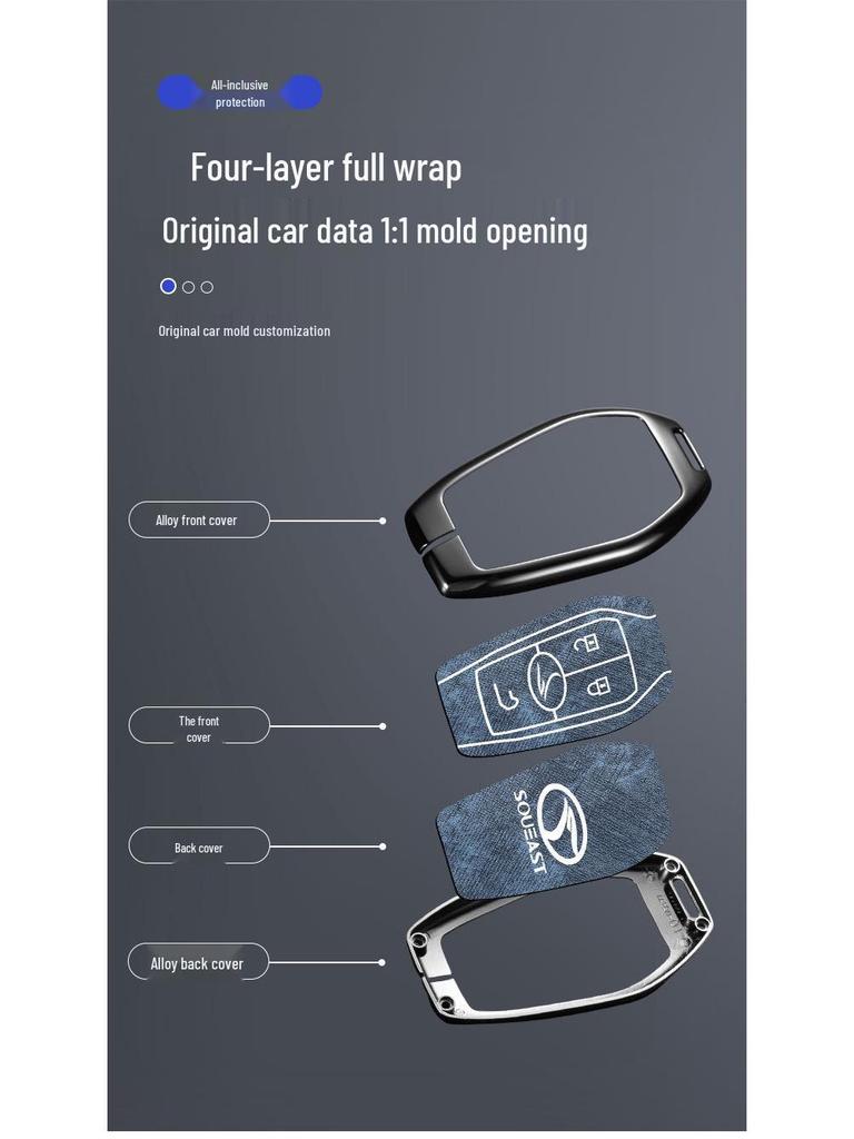 Southeast DX7/DX3/DX5/A5 YiWu Unisex Car Key Protective Case with Buckle