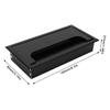 new Aluminum Alloy Wire Hole Cover Black Color Rectangular Cable Hole Cover Dustproof Desk Cord Hole Cover Home Office