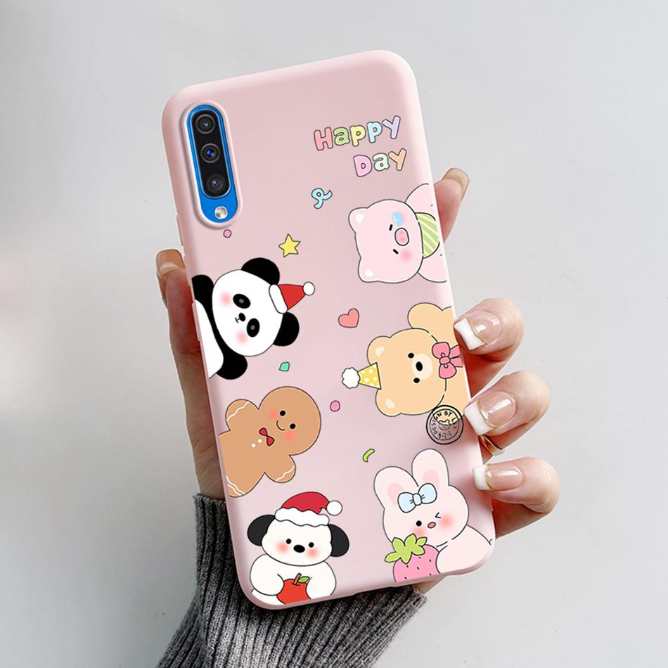 For Samsung A50 A50S A30S Case Cartoon Soft Liquid Silicone Full Protection Phone Back Cover For Galaxy A 50 50S 30S Funda Shell