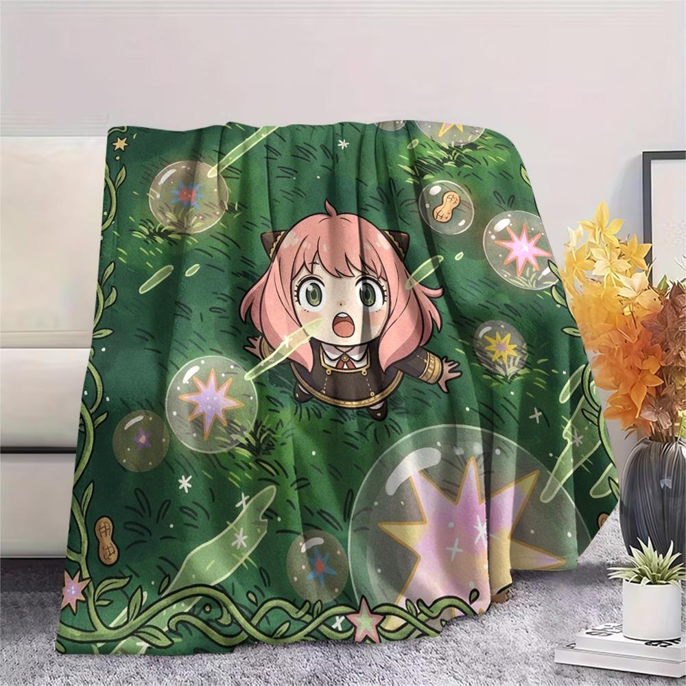 Anya Forger Print Flannel Blanket, Ultra Soft High Quality All Seasons Warm Throw, Home Decor Cozy Blanket, Perfect Christmas Gift