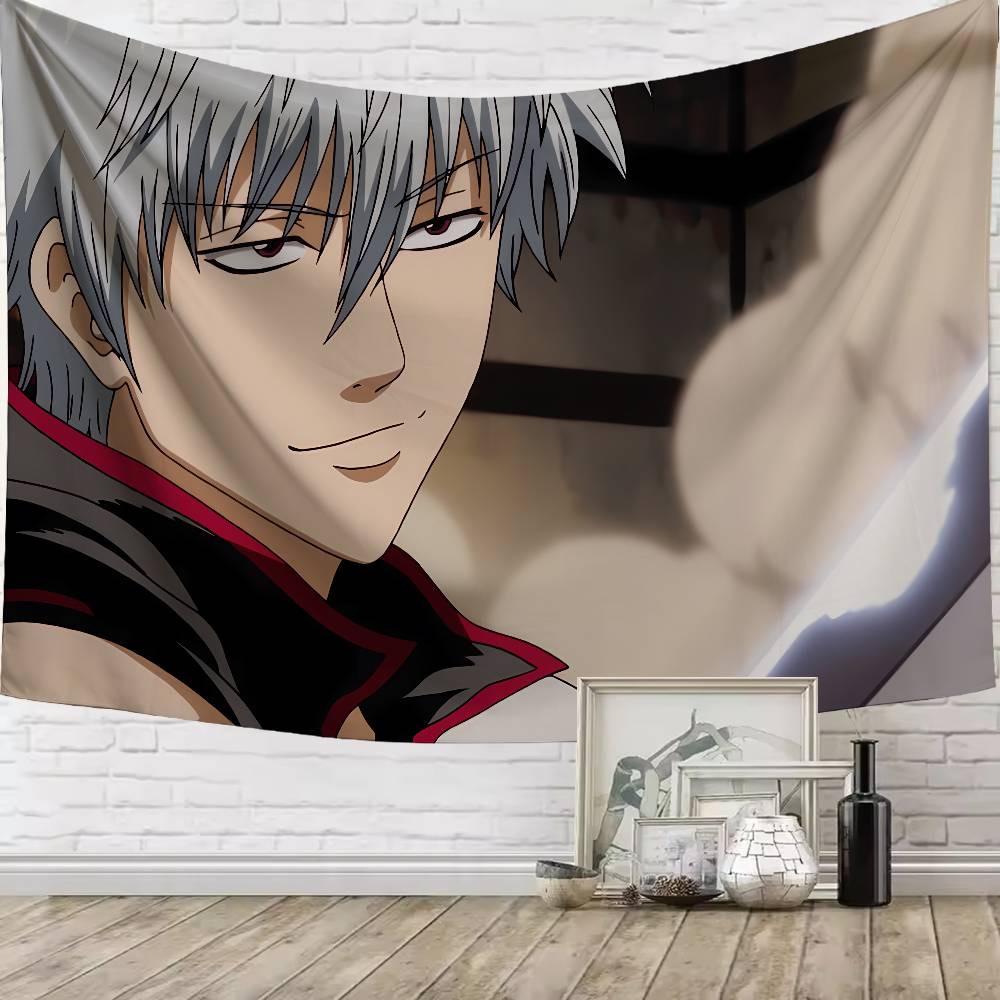 Large Cool GGintokiS Sakata Funny Popular Anime Popular Room Decoration Wall Tapestry Art Room Home Decor Wall Art Decor