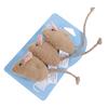Cat Toy Imitation Plush Mouse 3 Pack Containing Cat Mint To Amuse Cat