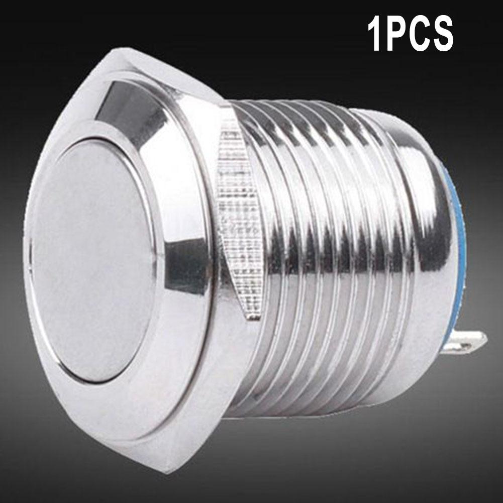 12 В 16 мм металевий водонепроникний кнопковий миттєвий НІ перемикач Пуск латунь