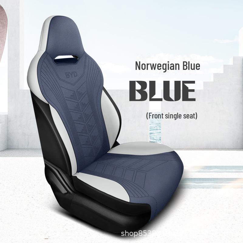

BYD Destroyer 05 Suede Seat Cover & Cushion Pad - Universal, All-Season Half-Wrapped Saddle Design Special Fit for Car