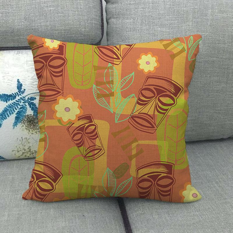 Coastal Scenery - Coconut Language Text Digital Printing Short Plush Pillow Covers For Car Sofa Office Cushion Cover Home Goods