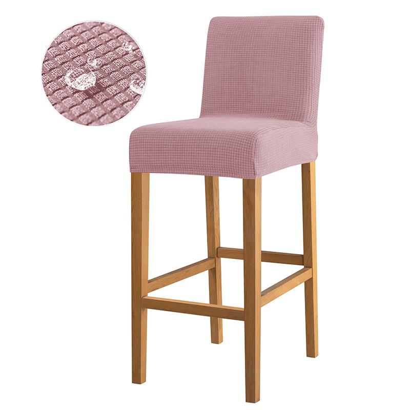 

Водонепроницаемый жаккардовый чехол на барный стул для кафе, гостиной, свадебного банкета, короткие чехлы на задние сиденья, антигрязные защитные чехлы для домашних сидений 1 Piece