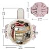 Female Barrel Drawstring Makeup Bag Large Capacity Cosmetic Bag Toiletry Organizer for Women Make Up Bags
