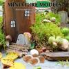 6Pcs Miniature Haystack Decorations 2.5cm Handmade Realistic Faux Hay Bales for DIY Sand Table Decor Accessories