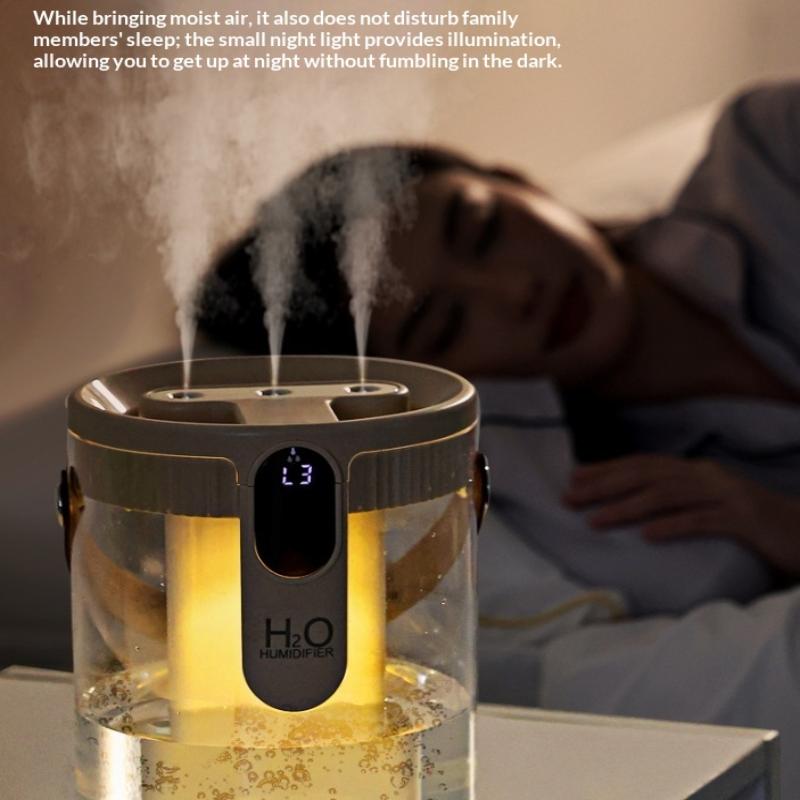 Portable Humidifier Air Freshener for Small Space 2L Large Capacity Perfect for Nightstand Dorm Bedroom Office