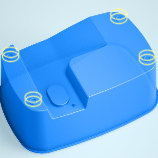 Stable Reptile Feeding Box with Basking Platform High Transparency Turtle Breeding Box with Rest Diving Crawling Incubation Area Aquarium Supplies