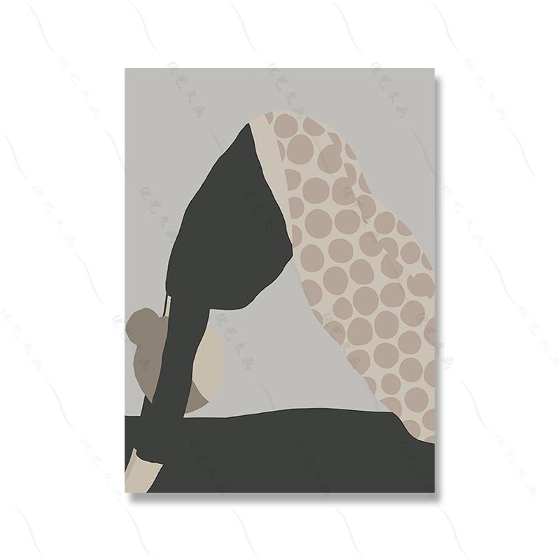 Kaffee Mädchen Atmen Abstrakt Punkte Kunst Leinwanddruck Schokolade Seltsame Kleidung Wand Roon Heimdeko Poster Malerei Weiblicher Schlafsaal