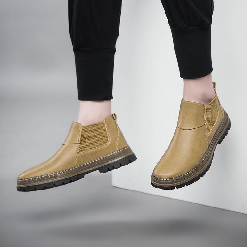 Fashion Business Chelsea Men's Boots Minimalist quality gentleman style Outdoor leisure walking Daily party office shoes Hot selling -45