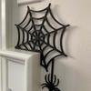 Halloween Door Corner Sign Wooden Witch Spider Halloween Decor Halloween Witch Sign Fall Decor