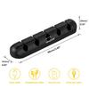 Flexible Silicone Cable Clips - Multipurpose Cord Holder for Desk Organization, Mouse/Keyboard/Earphone Wire Management