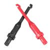 2Pcs Test Hook Clip Banana Plug 4mm Probe Multimeter Accessories Black Red for Measurement Testing
