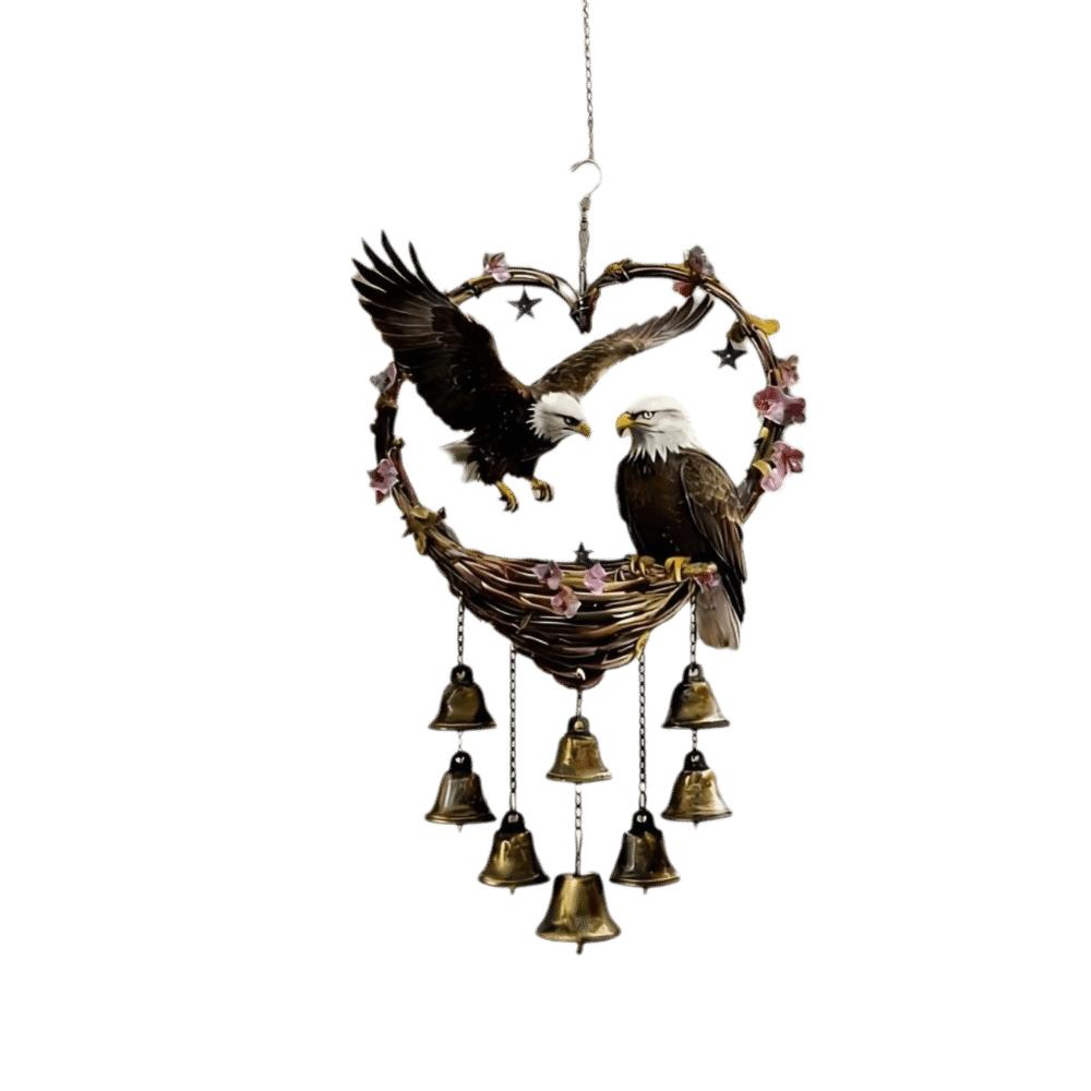 Goose Wind Chime with Bells Eagle Decorative Chain Garden Decoration Bird Hanging Pendant Home