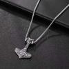 Stainless Steel Thor's Hammer Necklace - Norse Mythology Viking Pendant for Men